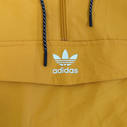 Adidas Yellow & Navy Windbreaker Jacket with Hood