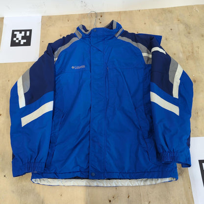 Columbia Sportswear Blue Windbreaker Jacket with Color Blocking