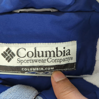 Columbia Sportswear Blue Windbreaker Jacket with Color Blocking