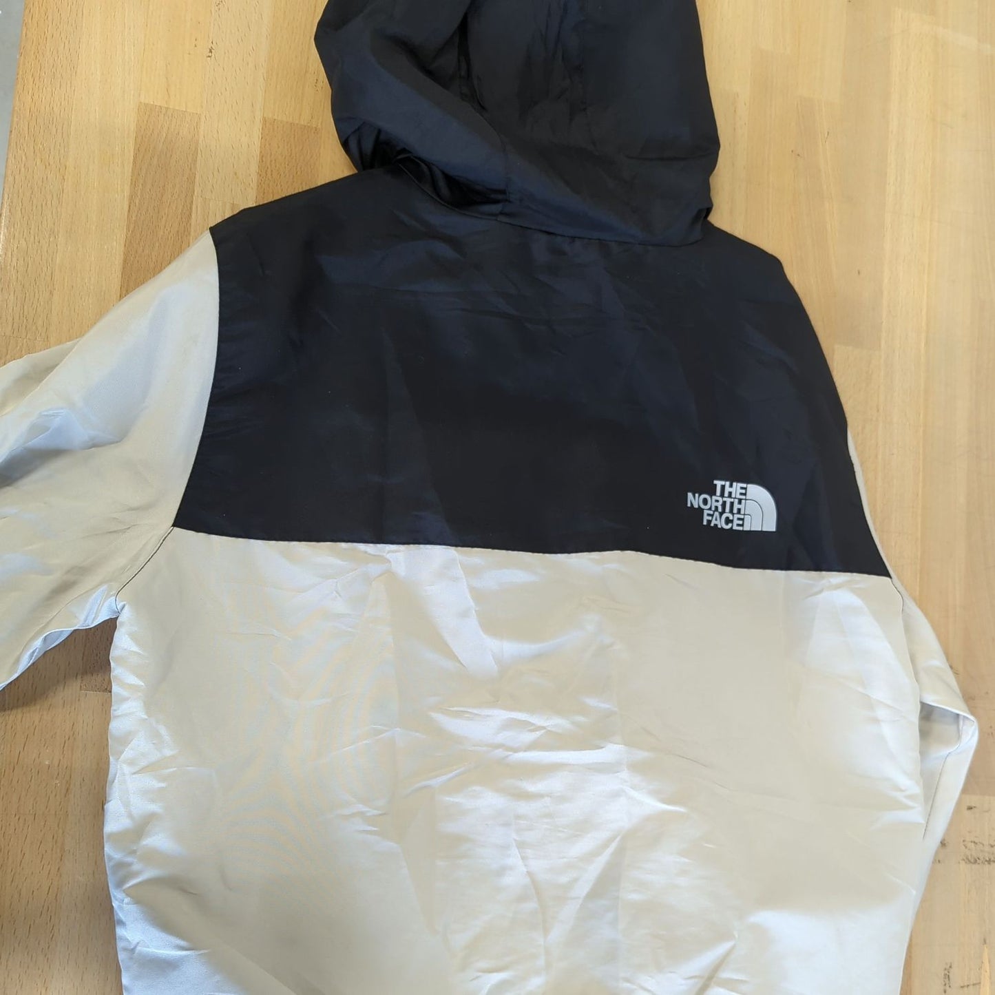 The North Face Two-Tone Windbreaker Jacket - Black/Beige