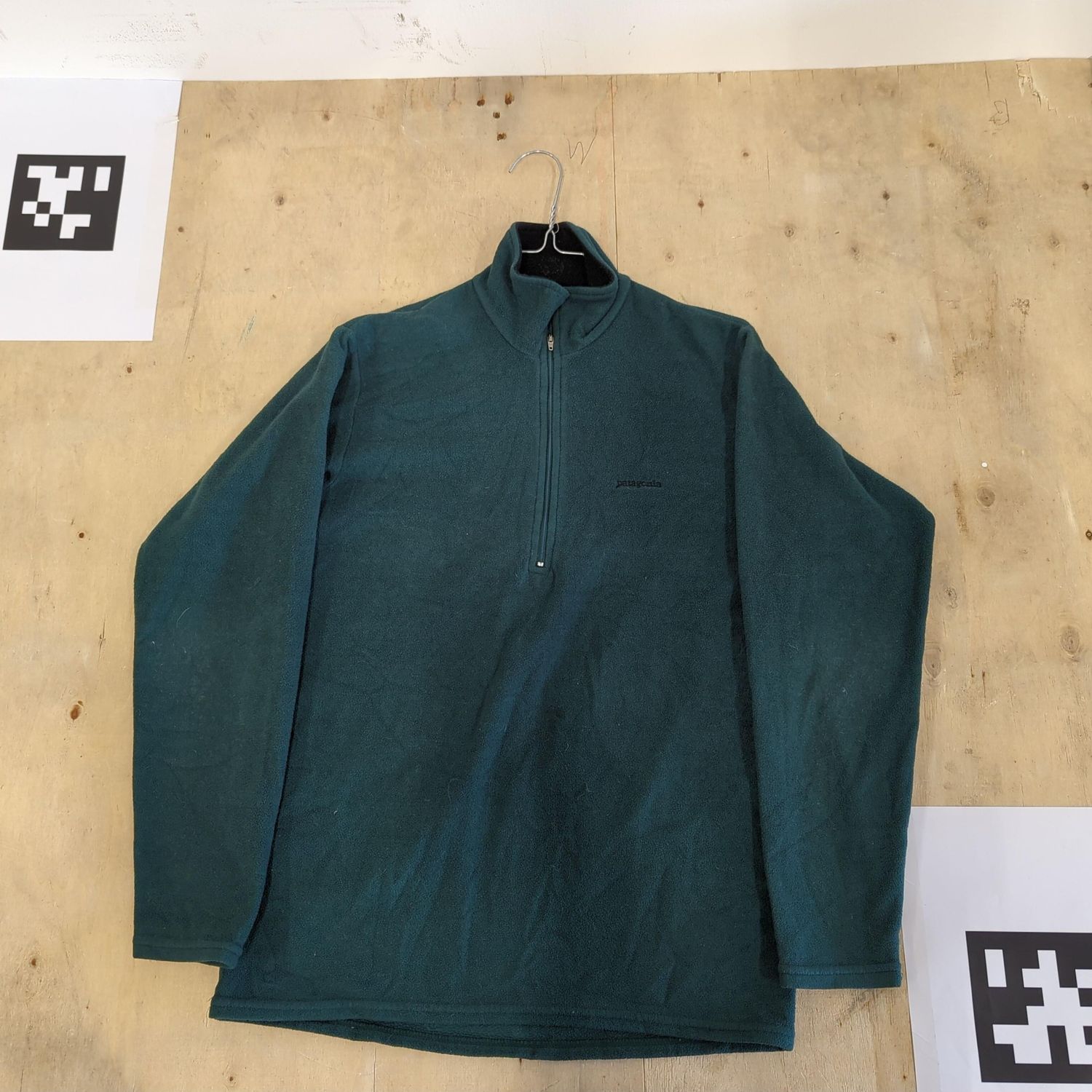 Patagonia Capilene Teal Fleece Hoodie - Size S