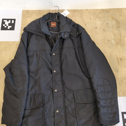 Hugo Boss Navy Parka Jacket - Men's Winter Coat
