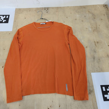 GAS Jeans Orange Long Sleeve Top - Size M