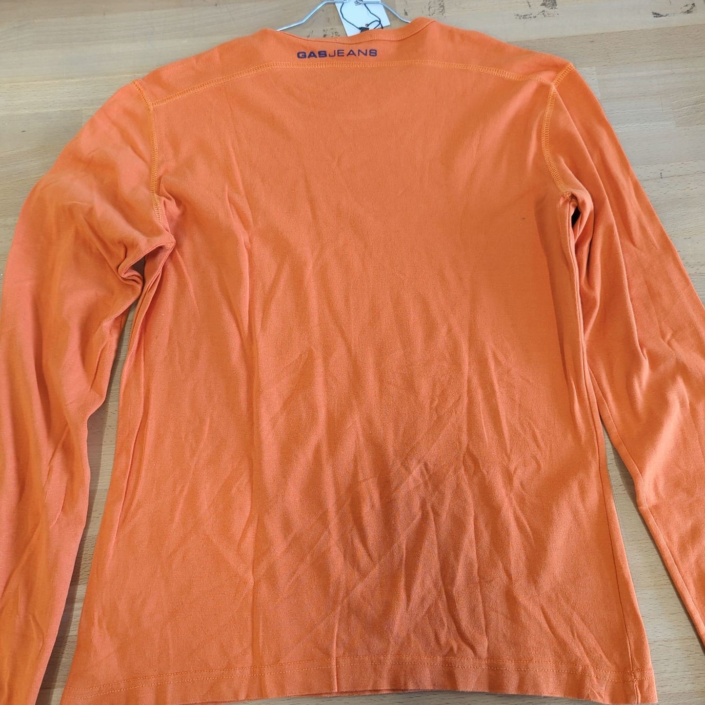 GAS Jeans Orange Long Sleeve Top - Size M