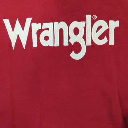 Wrangler Red Crew Neck Sweatshirt - Vintage 1947 Brand