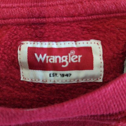 Wrangler Red Crew Neck Sweatshirt - Vintage 1947 Brand