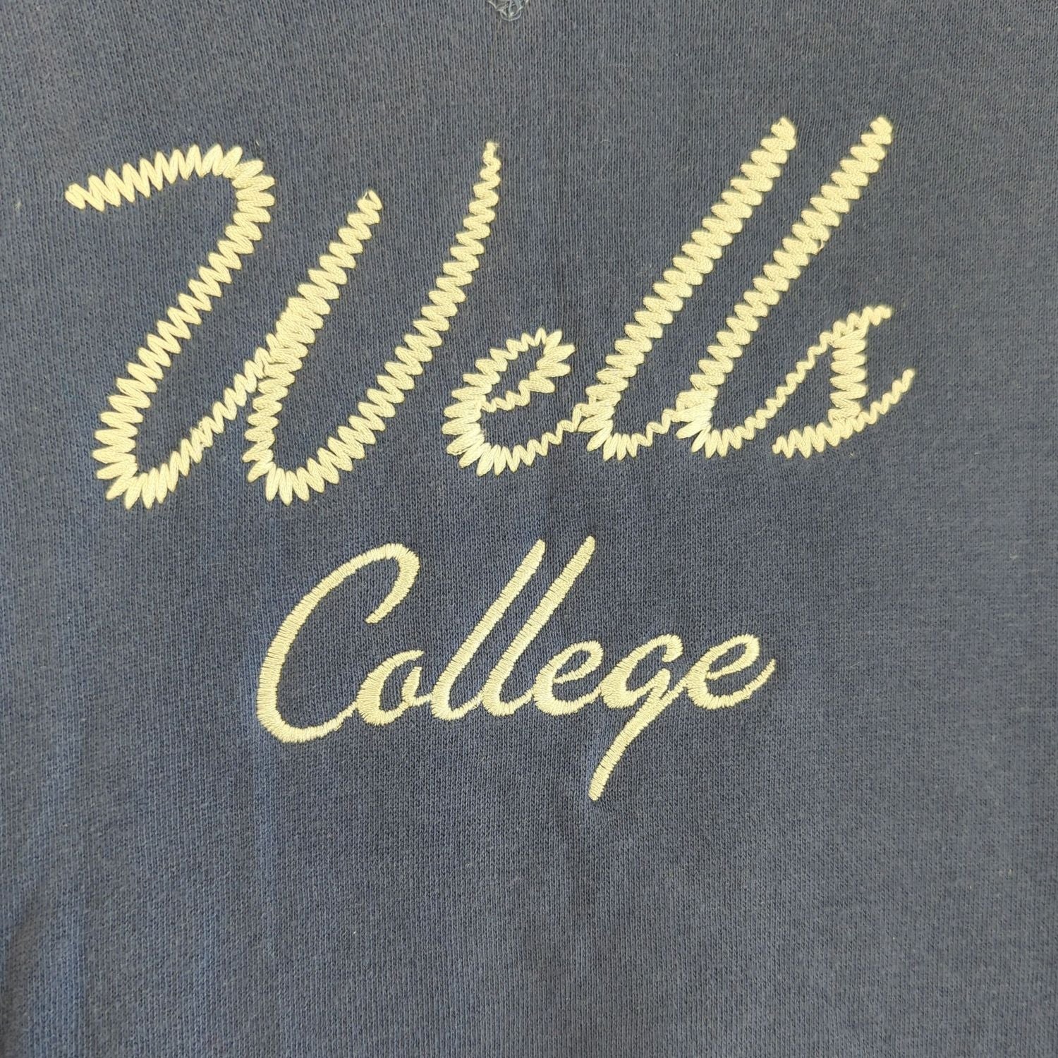 Vintage Camp David Wells College Navy Sweatshirt - Size L