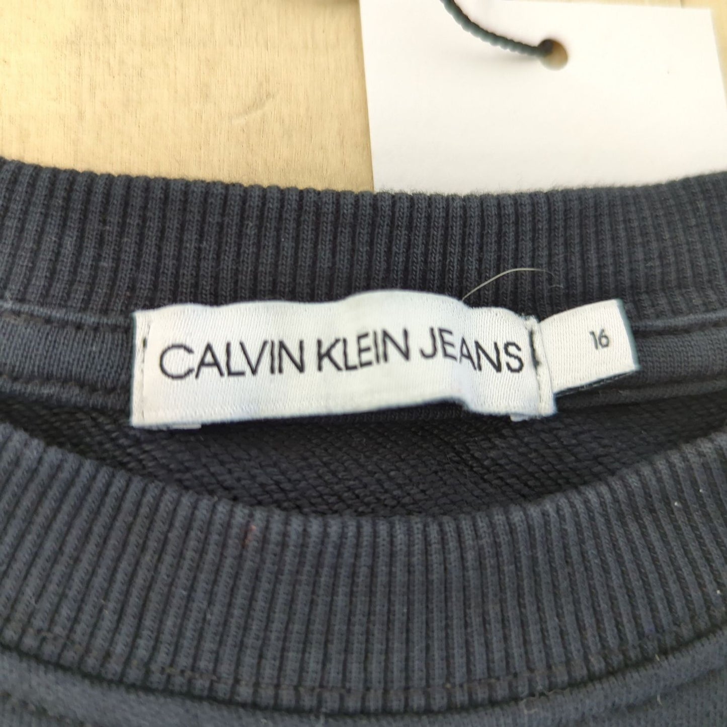 Calvin Klein Jeans Black Sweatshirt - Size 16