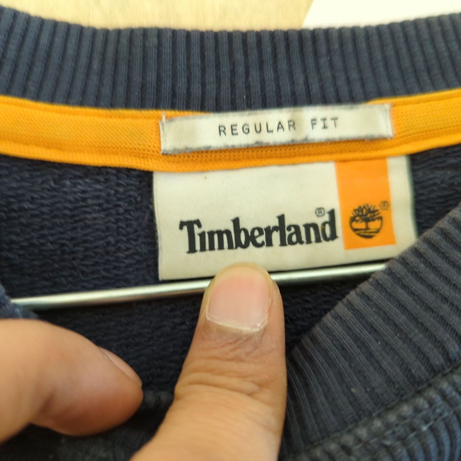 Timberland Navy Blue Crewneck Sweatshirt - Regular Fit