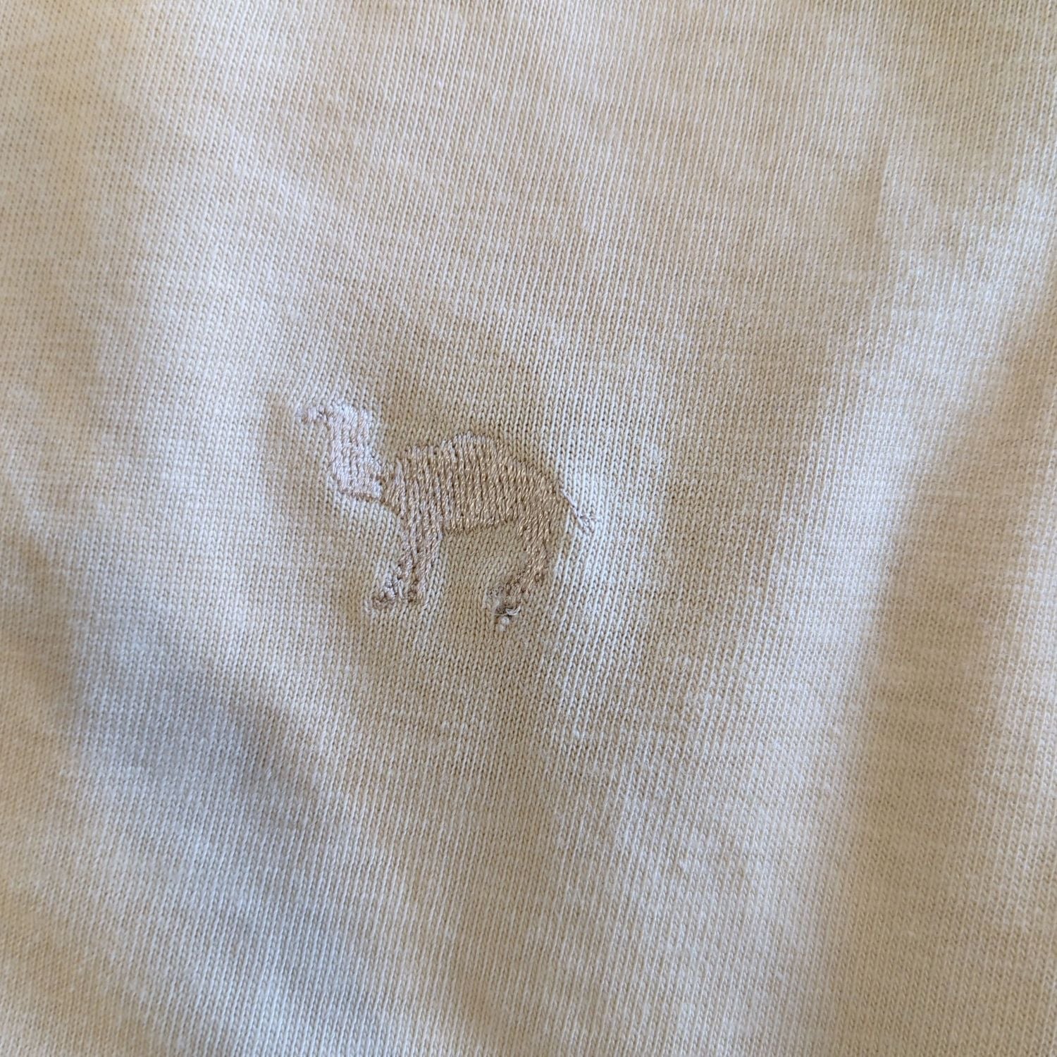 Camel Shop Travel Line Henley Shirt - Long Sleeve Beige Top