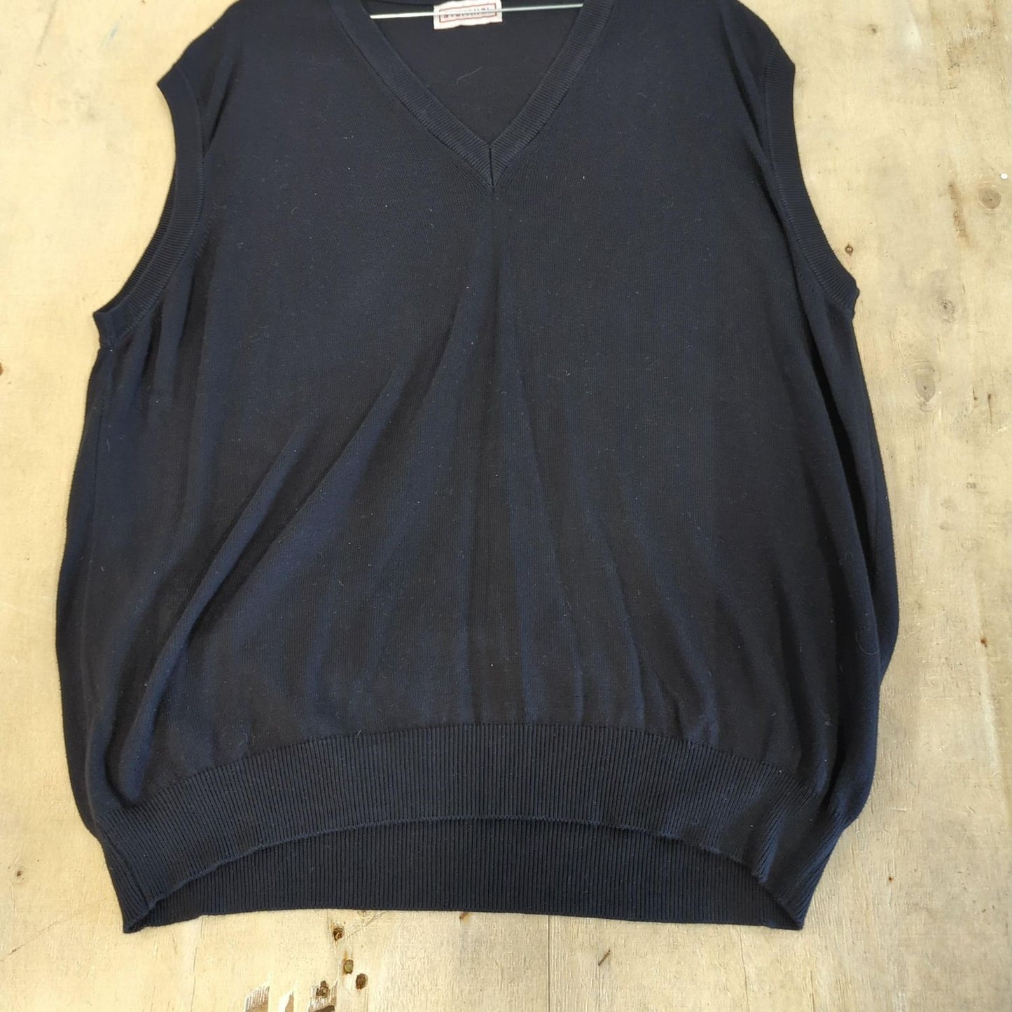Stefanel Navy Sleeveless V-neck Sweater Vest