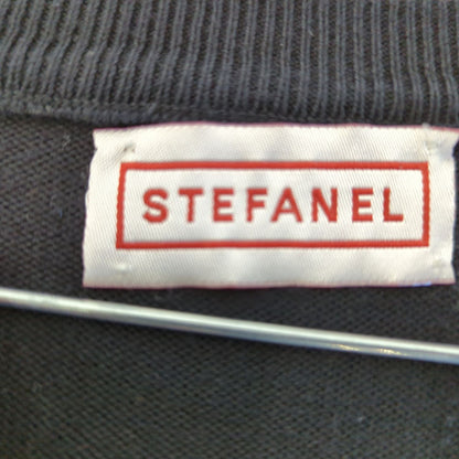 Stefanel Navy Sleeveless V-neck Sweater Vest