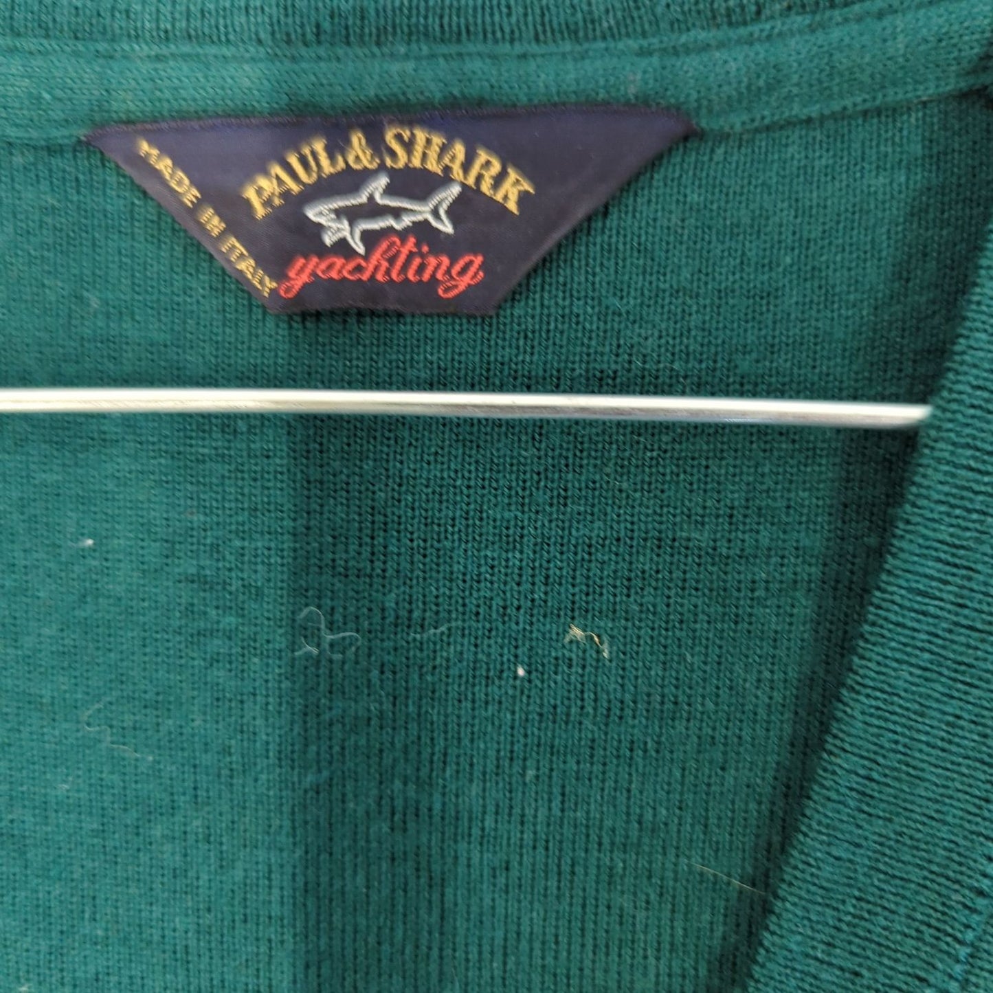 Paul & Shark Green V-Neck Sweater Vest - Classic Casual Style