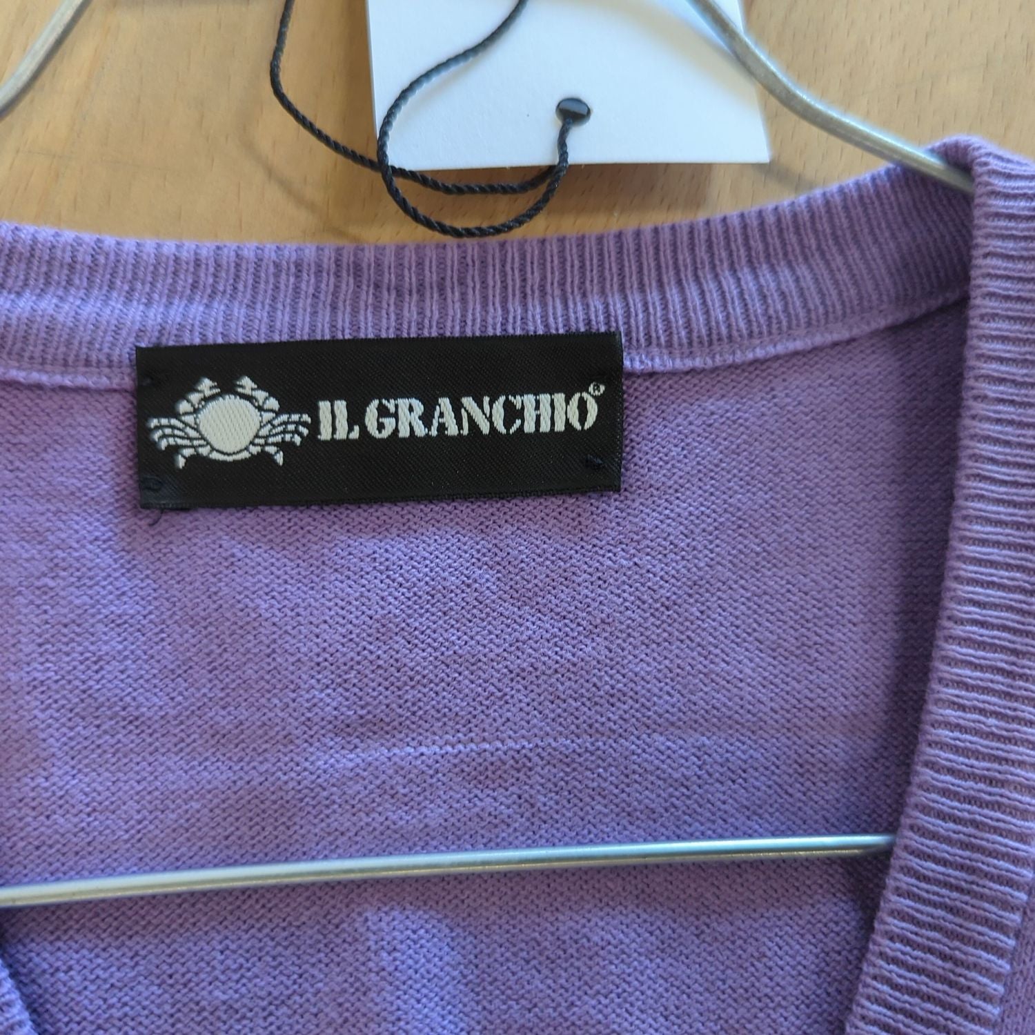 Il Granchio Purple V-Neck Sleeveless Sweater Vest