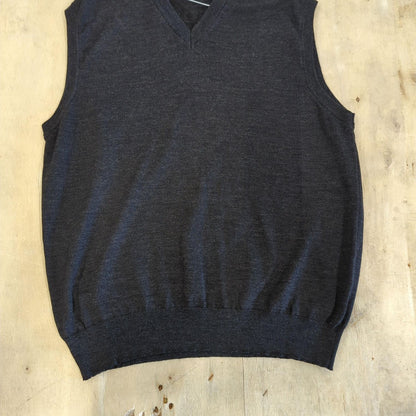 Breidhof Germany Charcoal V-Neck Sweater Vest - Size 52