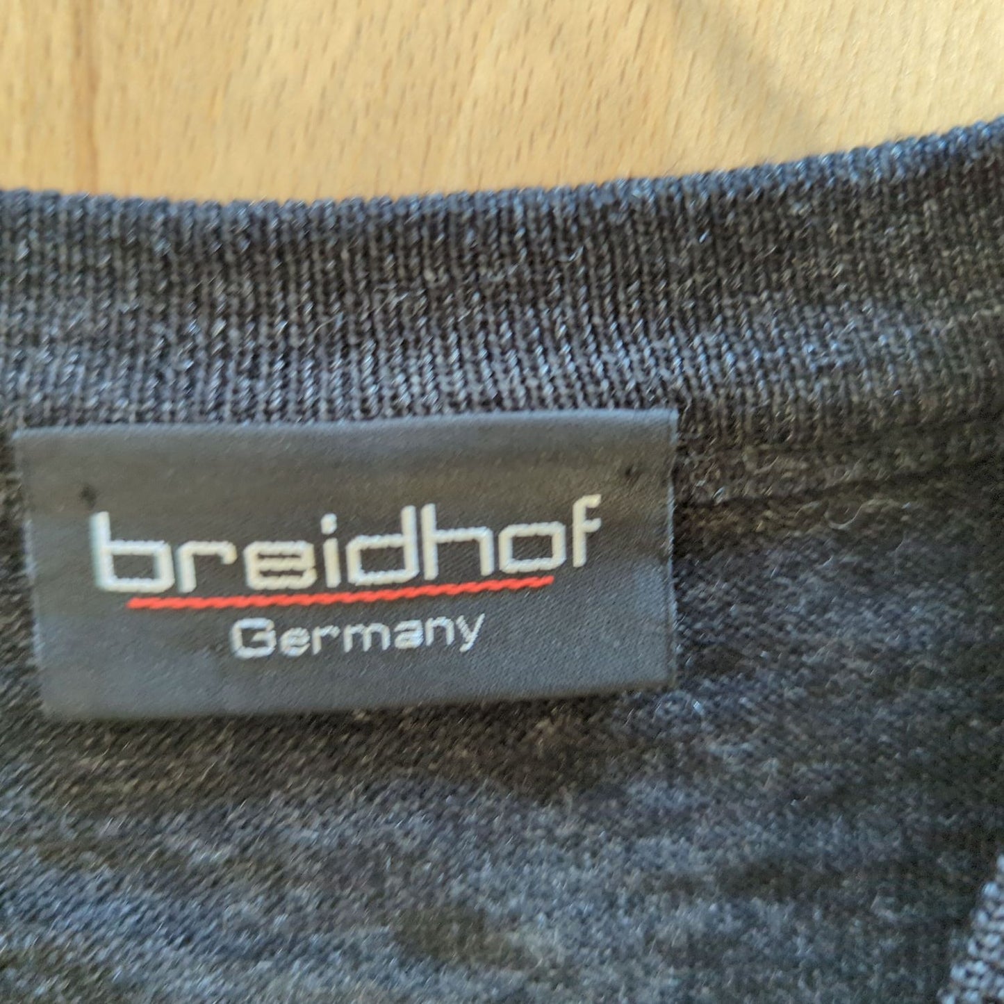 Breidhof Germany Charcoal V-Neck Sweater Vest - Size 52