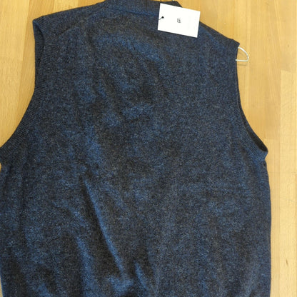 Henry Cotton's Wool Knit Vest - Classic Button-Up Sweater Waistcoat