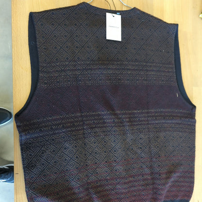 Monte Carlo Men's Patterned Wool Vest - Size 50