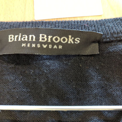 Brian Brooks Menswear Black V-Neck Sweater Vest - Size 56